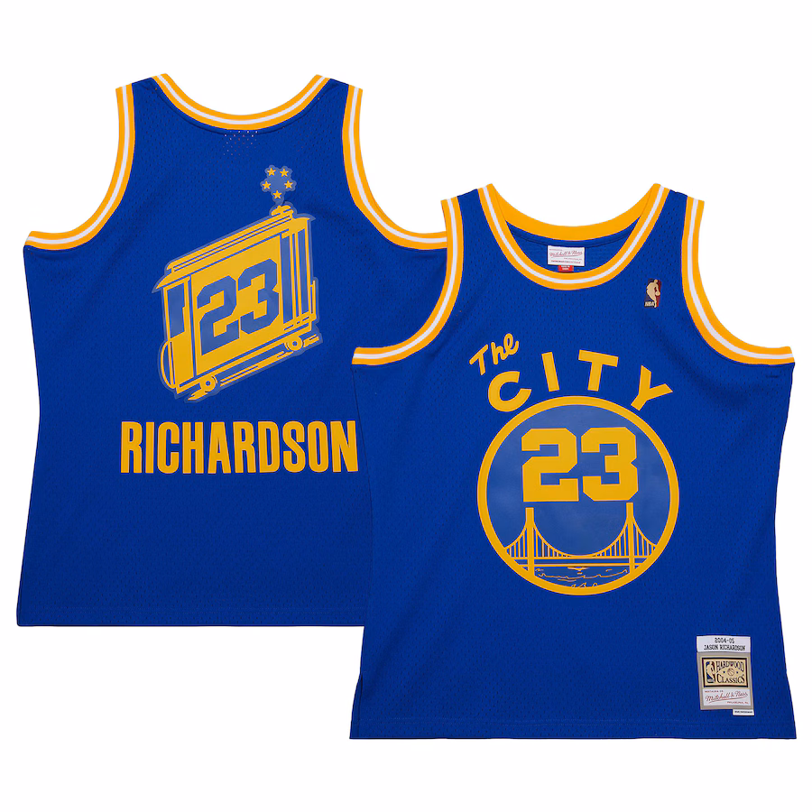 Jason Richardson Warriors Mitchell & Ness 2004/05 Hardwood Classics Jersey