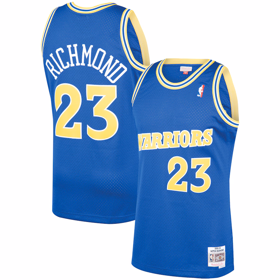 Mitch Richmond Warriors Mitchell & Ness 1990/91 Hardwood Classics Jersey