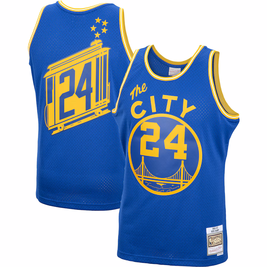 Rick Barry Warriors Mitchell & Ness 1966/67 Hardwood Classics Jersey