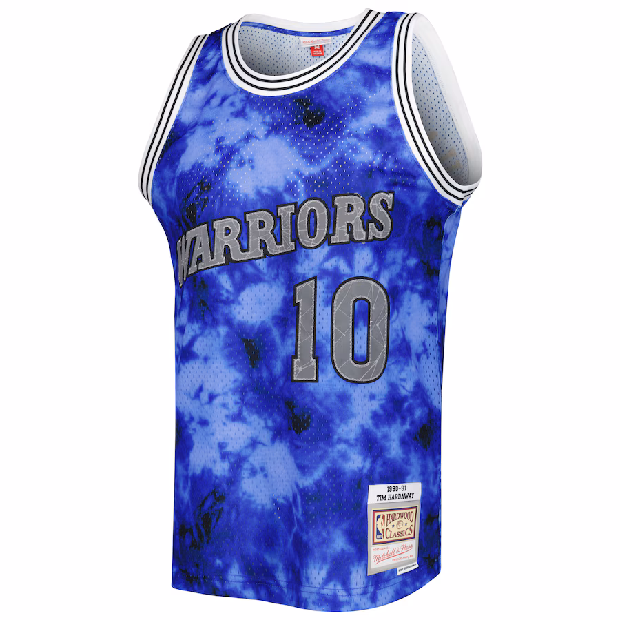 Tim Hardaway, Golden State Warriors, 1990/91 Galaxy Jersey, Blue