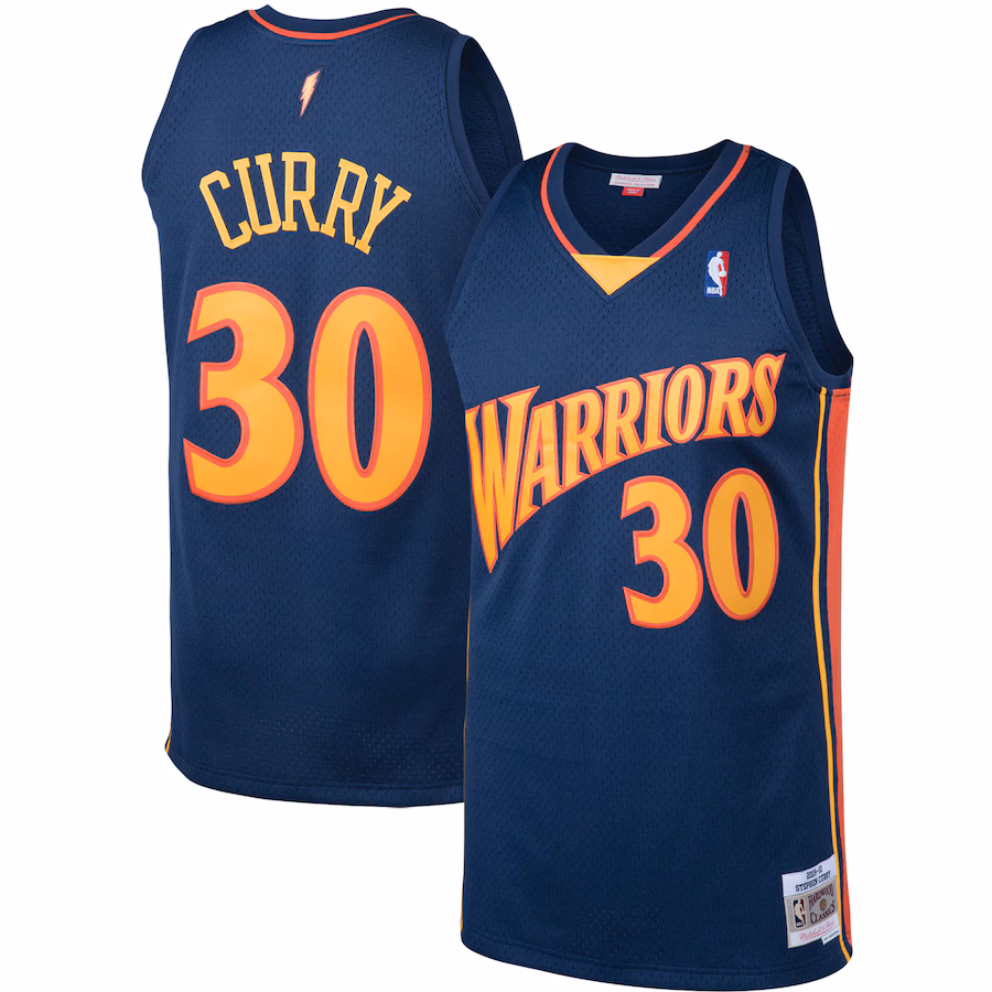Stephen Curry, Golden State Warriors, 2009/10, Navy Blue