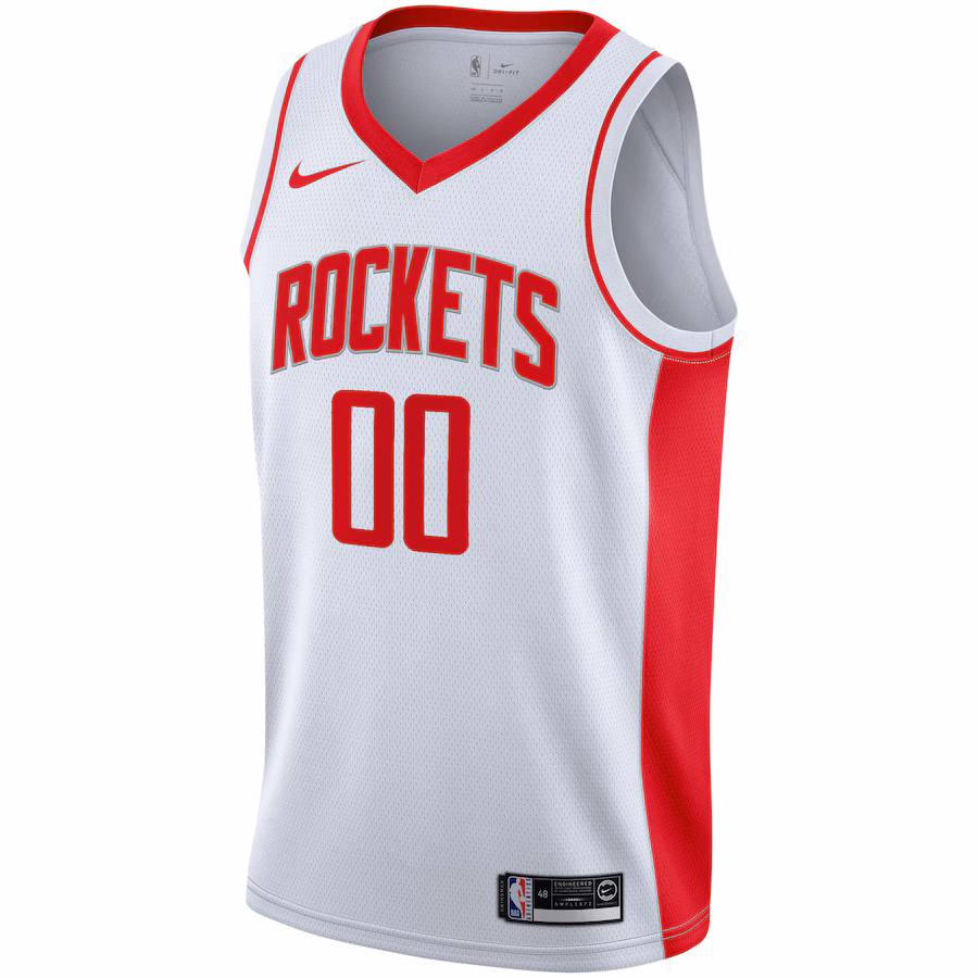 Houston Rockets, Maglia personalizzata 2020/21, Edizione Associazione, Bianco