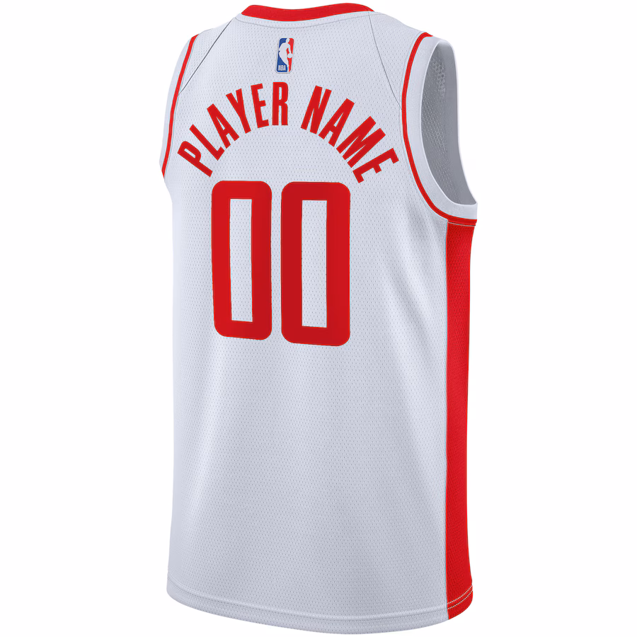 Houston Rockets, Maglia personalizzata 2020/21, Edizione Associazione, Bianco