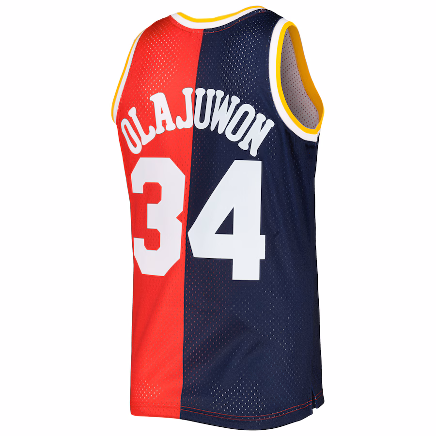 Hakeem Olajuwon, Houston Rockets, Maglia Split Swingman 1993/94, Rossa