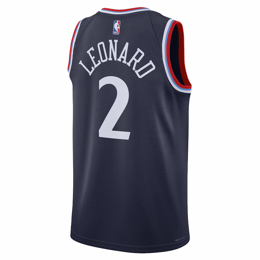 Kawhi Leonard, Los Angeles Clippers 2024/25 Édition Icone, Bleu Marine