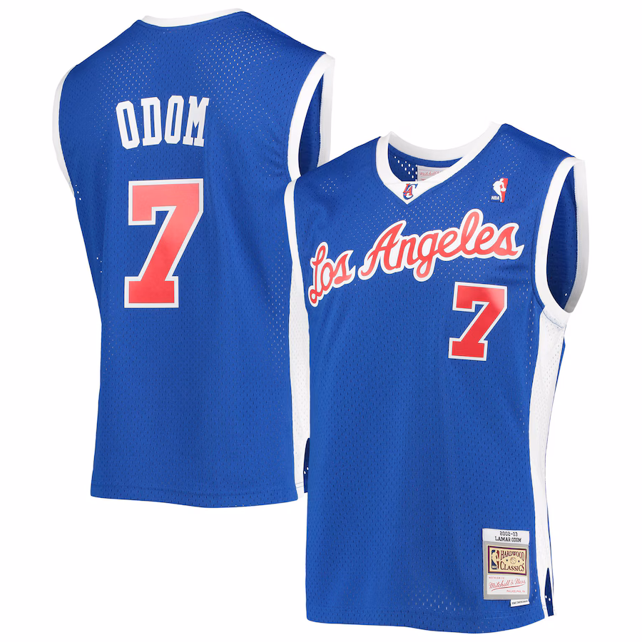 Lamar Odom, Los Angeles Clippers, 2002/03, Navy Blue