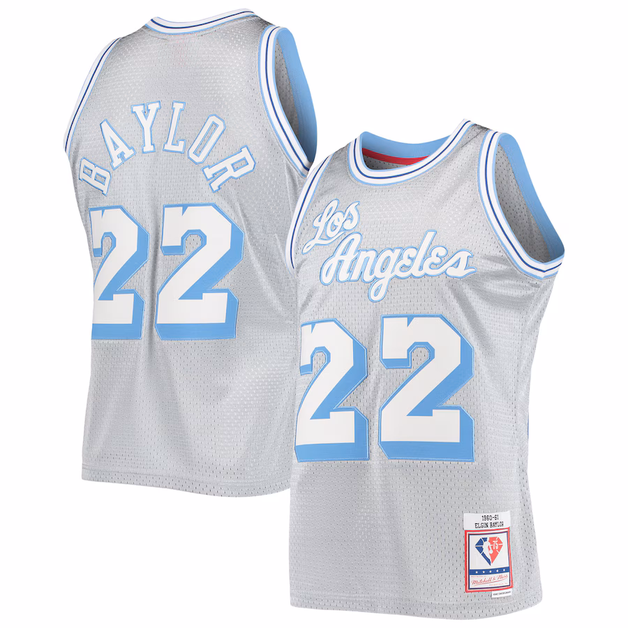ELGIN BAYLOR Los Angeles Lakers 75° anniversario stagione 1960/61