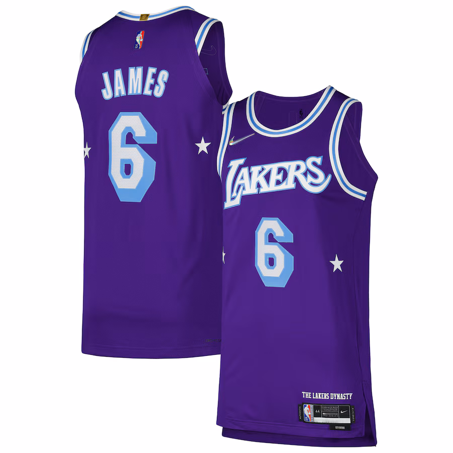 LeBron James, Los Angeles Lakers, City Edition, Purple