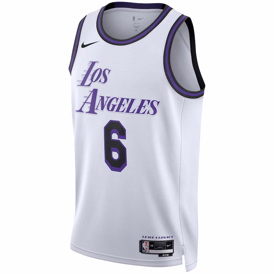 LeBron James, Los Angeles Lakers, Unisex, 2022/23 Season, City Edition, White