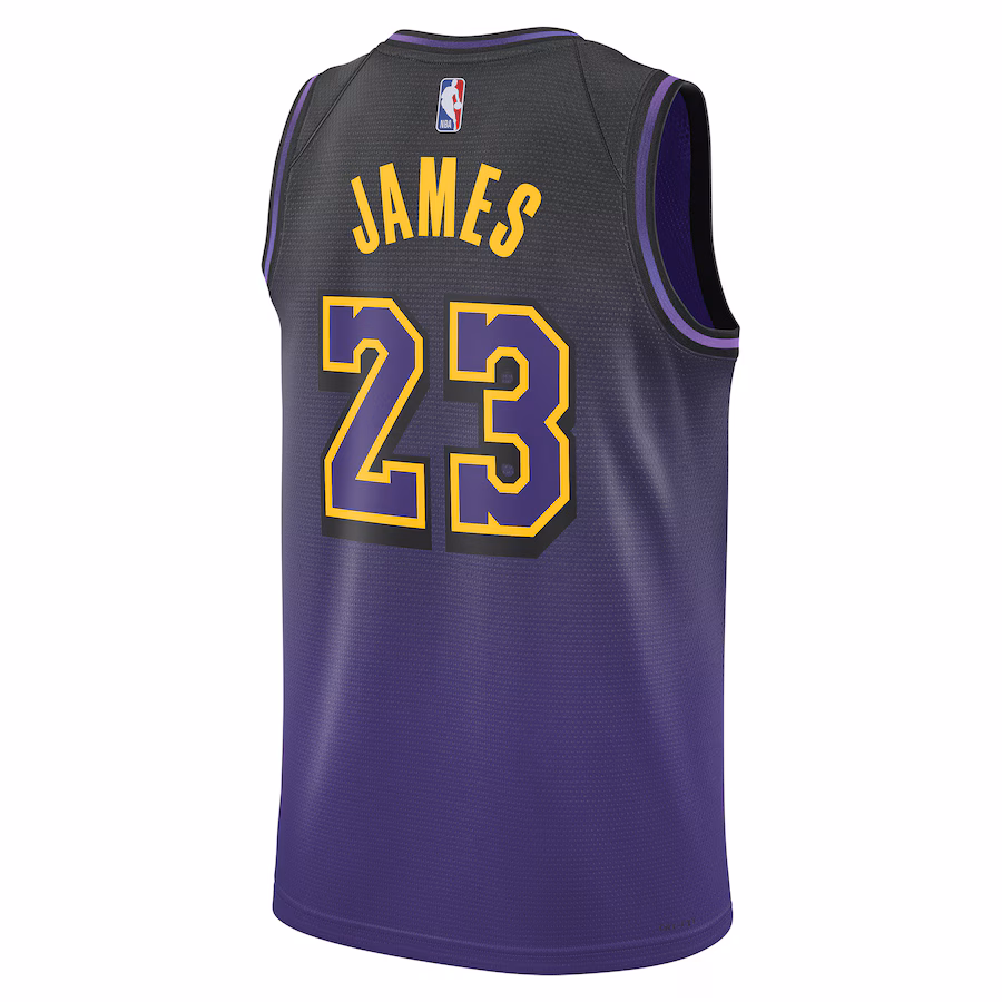 LeBron James, Los Angeles Lakers, Unisex, 2024/25 Season, City Edition, Purple