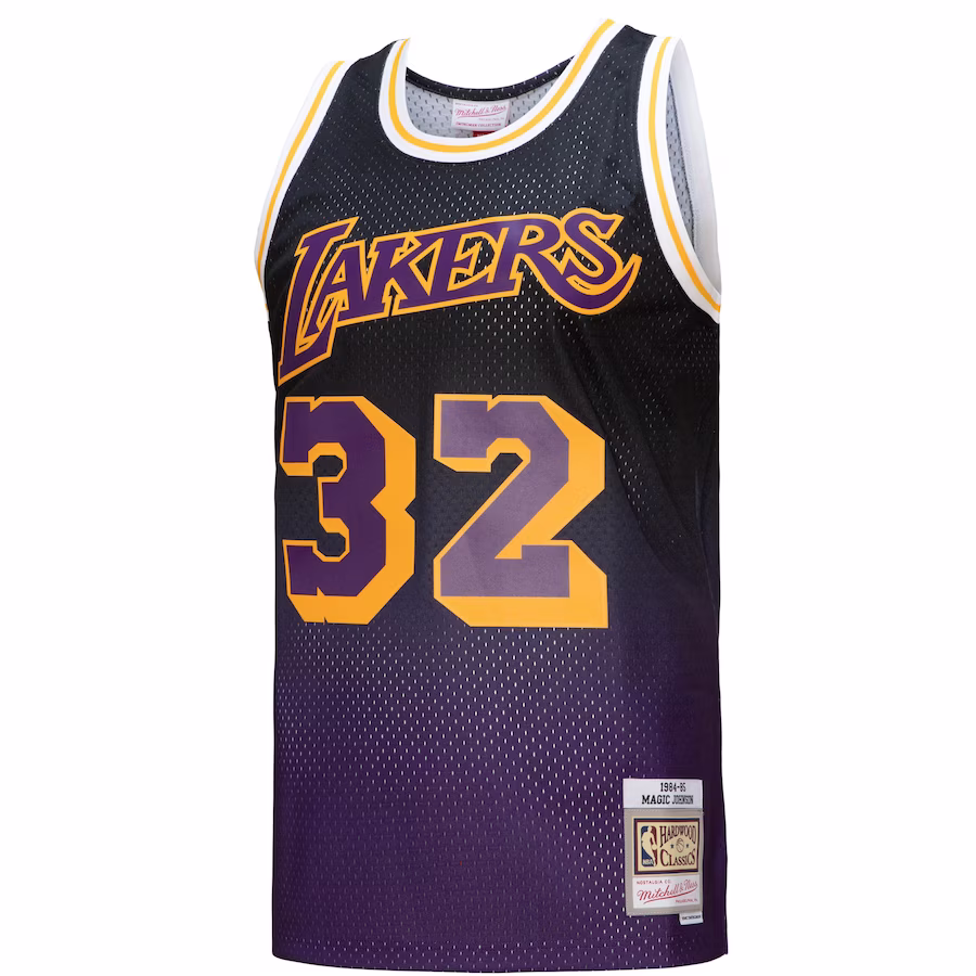 Magic Johnson, Los Angeles Lakers, 1984/85 Classics, Purple/Black