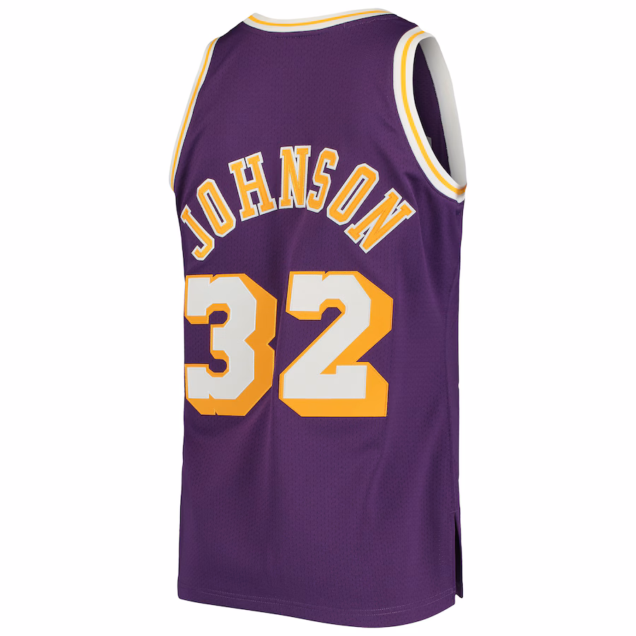 Magic Johnson, Los Angeles Lakers, Maglia Hardwood Classics 1984/85, Viola