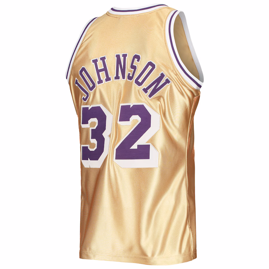 Magic Johnson, Los Angeles Lakers, 75th Anniversary, 1984/85 Classics Jersey, Gold