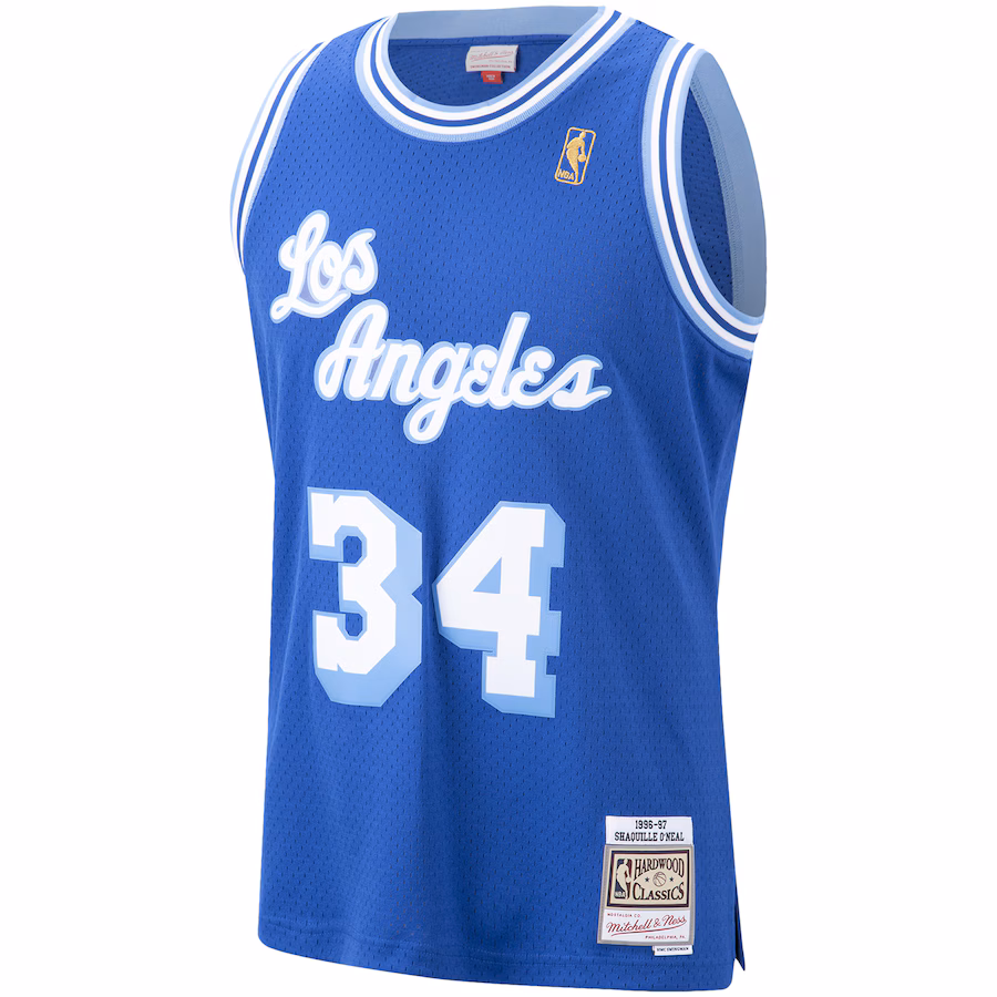 Shaquille O'Neal, Los Angeles Lakers, Hardwood Classics, Bleu Royal