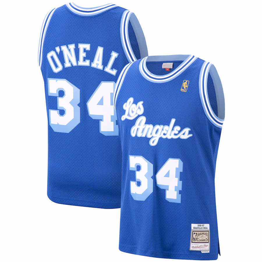 Shaquille O'Neal, Los Angeles Lakers, Hardwood Classics, Royal Blue