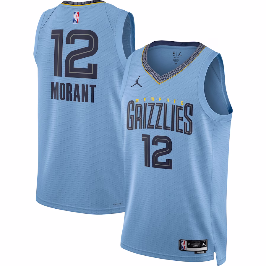 Ja Morant, Memphis Grizzlies, Edizione Statement, Blu chiaro