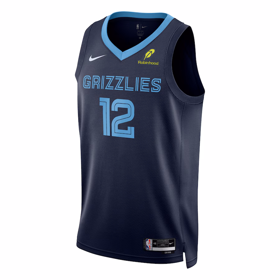 Ja Morant, Memphis Grizzlies, Edizione Icona, Blu marinaio