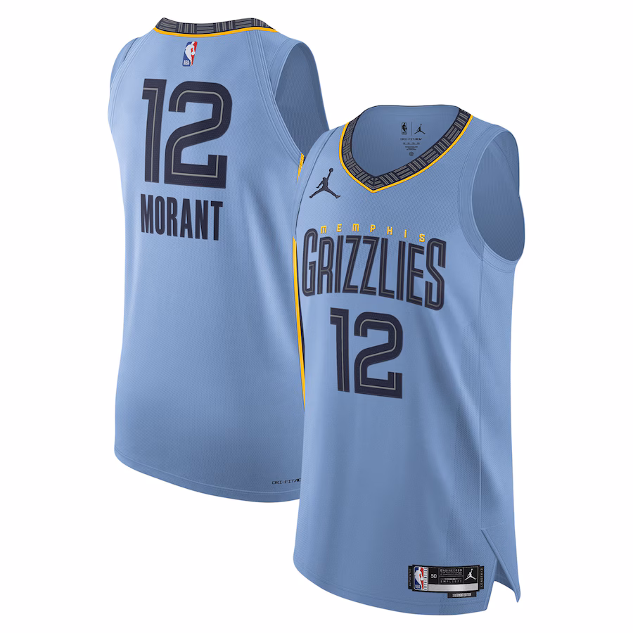 Ja Morant, Memphis Grizzlies, Statement Edition, Light Blue