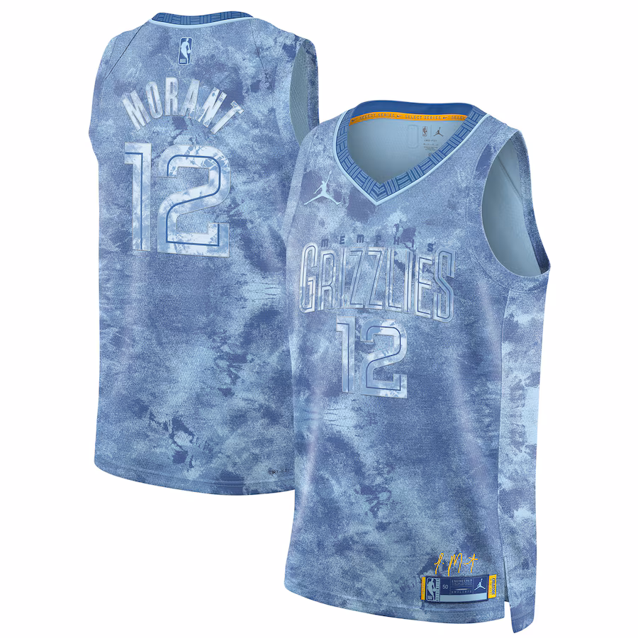 Ja Morant, Memphis Grizzlies, Swingman, Light Blue