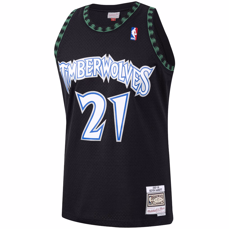 Kevin Garnett Minnesota Timberwolves Black Jersey