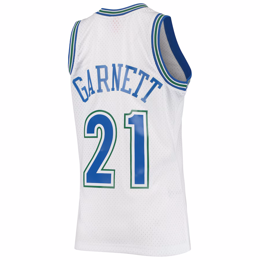 Kevin Garnett Minnesota Timberwolves 1995-96 White Jersey