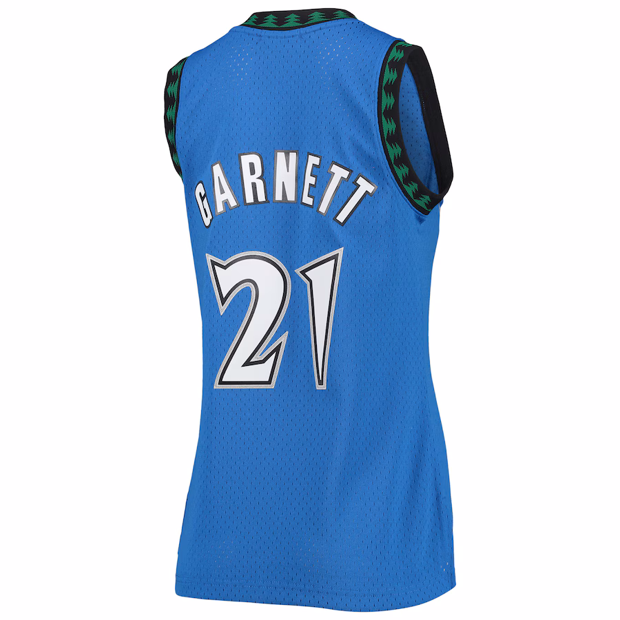 Kevin Garnett, Minnesota Timberwolves, Versione Donna della Collezione Hardwood Classics, Blu