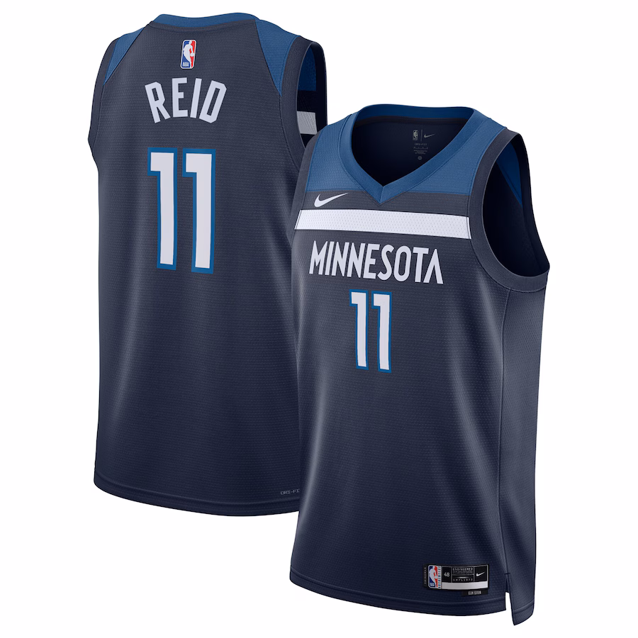 Naz Reid, Minnesota Timberwolves, Edizione icona, Blu marinaio