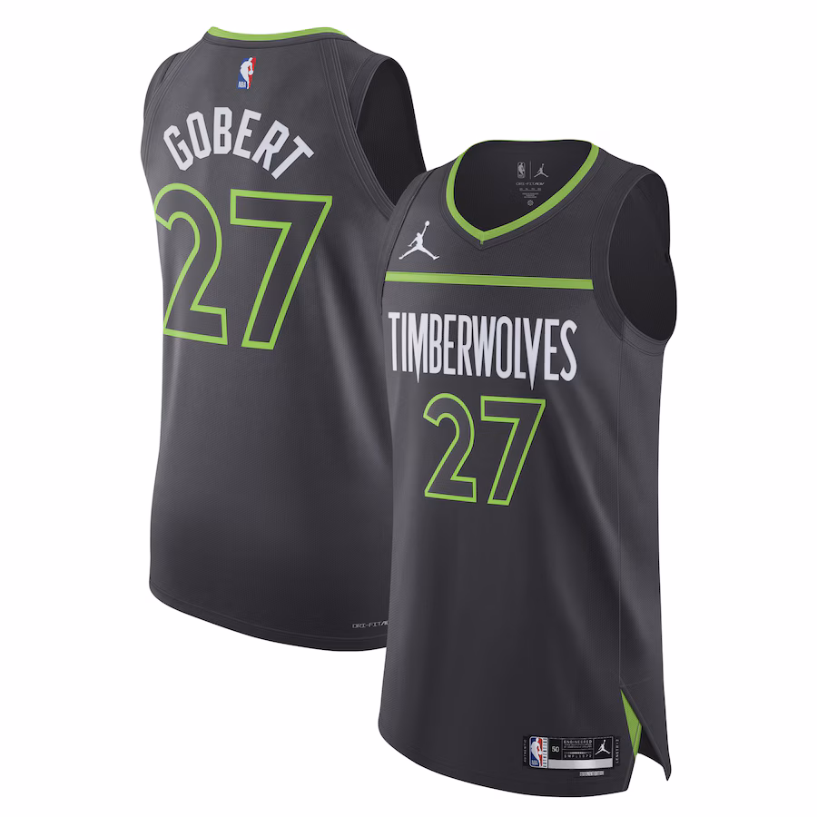 Rudy Gobert, Minnesota Timberwolves, Statement Edition, Dark Gray