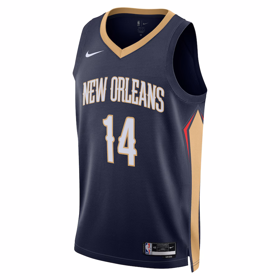 Brandon Ingram, New Orleans Pelicans, Édition Icône, Bleu Marin
