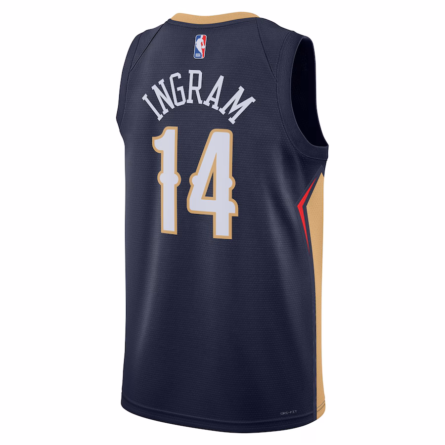 Brandon Ingram, New Orleans Pelicans, Édition Icône, Bleu Marin