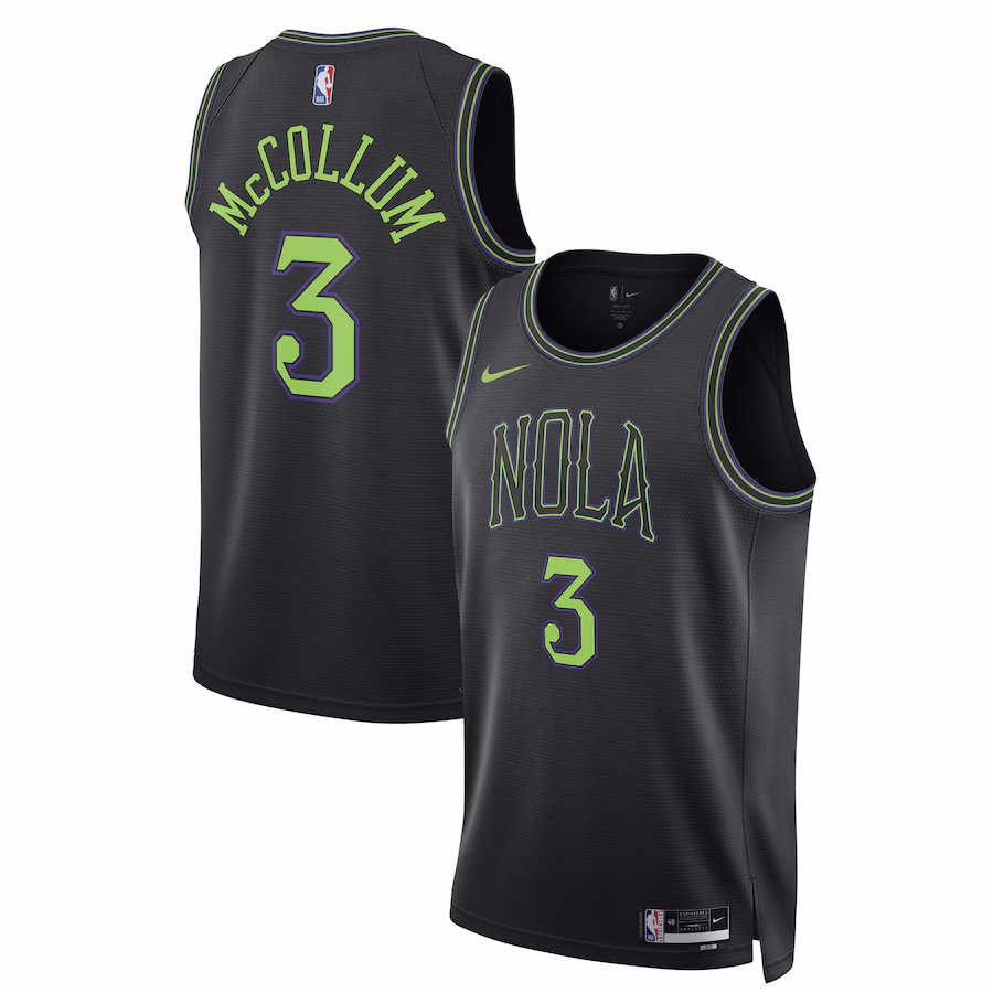 CJ McCollum, New Orleans Pelicans, 2023/24 Season, City Edition, Black