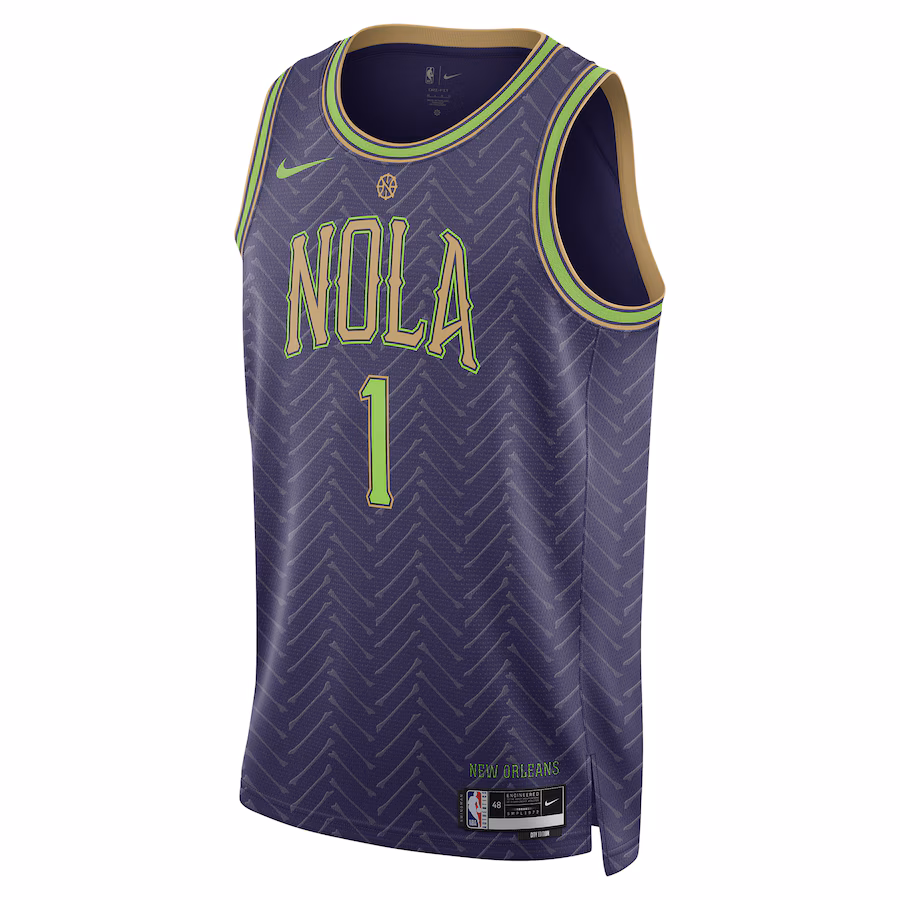 Zion Williamson, New Orleans Pelicans, Saison 2024/25, Édition Ville, Violet