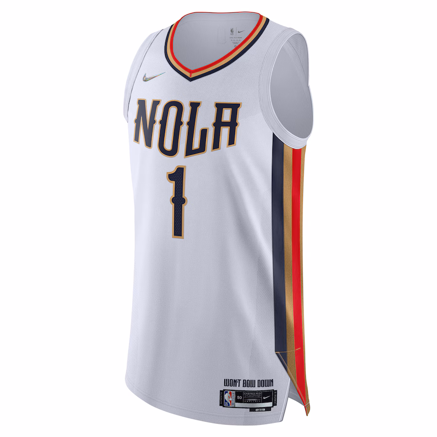 Zion Williamson, New Orleans Pelicans, Édition Ville 2021/22, Blanc