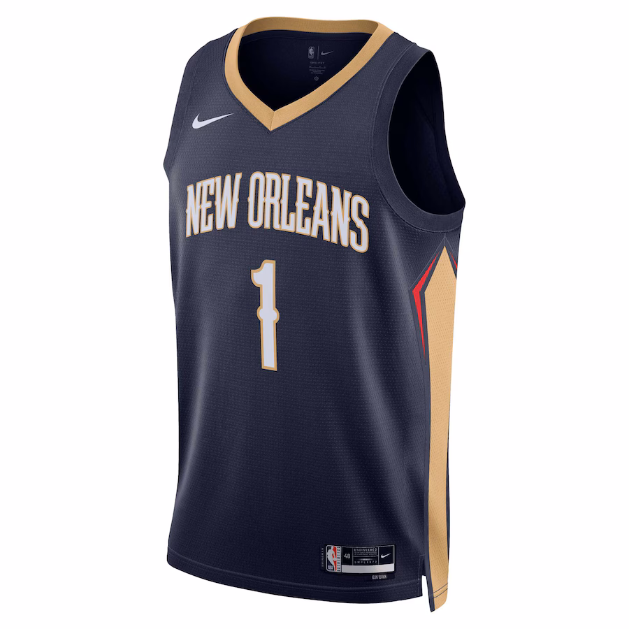 Zion Williamson, New Orleans Pelicans, Icon Edition, Navy Blue