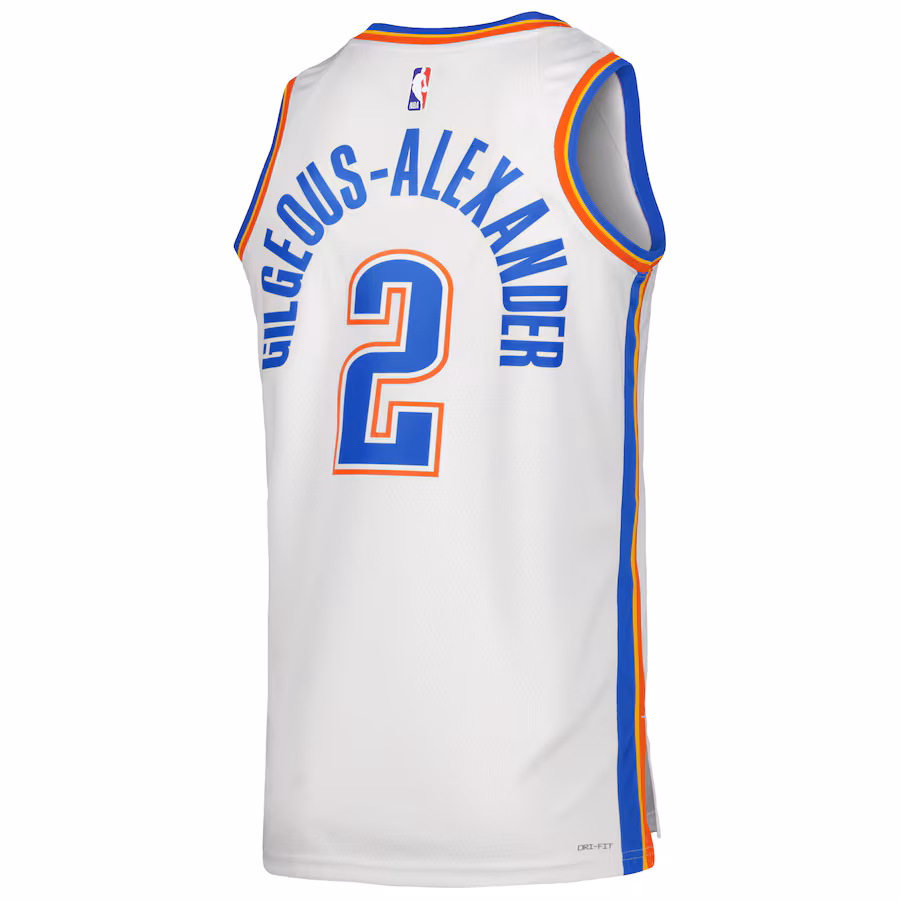 Shai Gilgeous-Alexander Oklahoma City Thunder Association Edition, Weiß