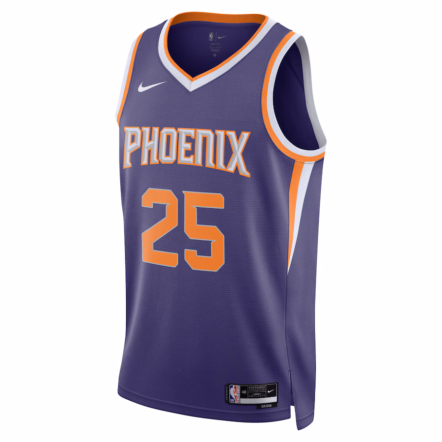 Maglia Swingman unisex di Mikal Bridges per i Phoenix Suns - Edizione Icona - Viola