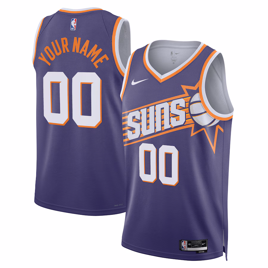 Phoenix Suns Unisex Swingman Custom Jersey - Icon Edition - Purple