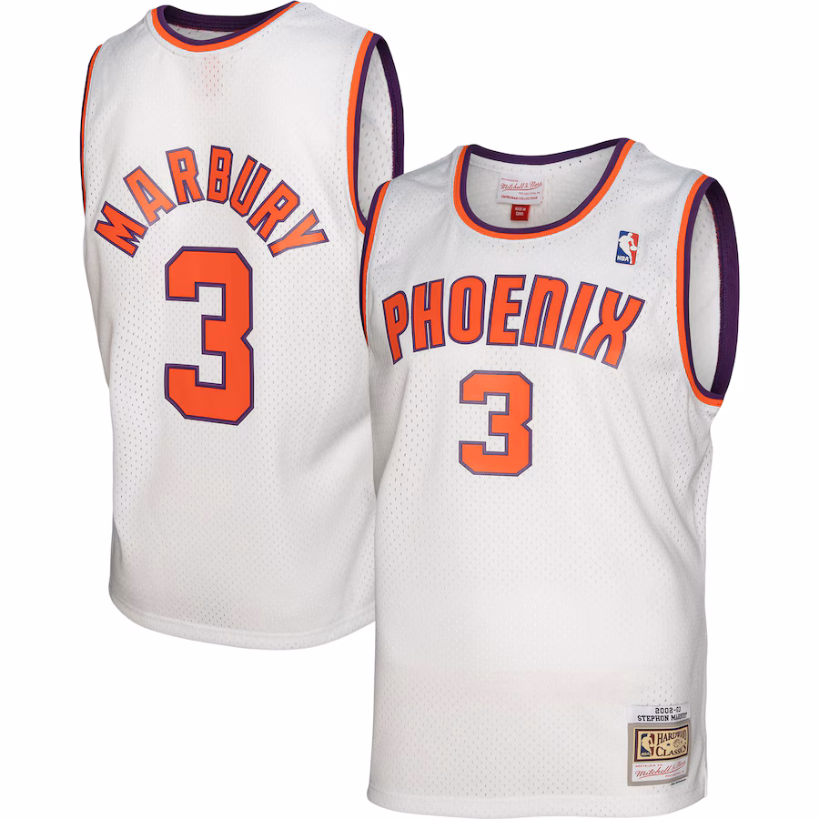 Stephon Marbury Phoenix Suns Mitchell & Ness 2002/03 Hardwood Classics Swingman Jersey