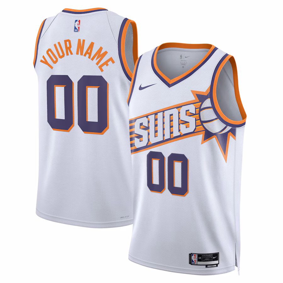 Phoenix Suns Unisex Swingman Custom Jersey - Association Edition - White