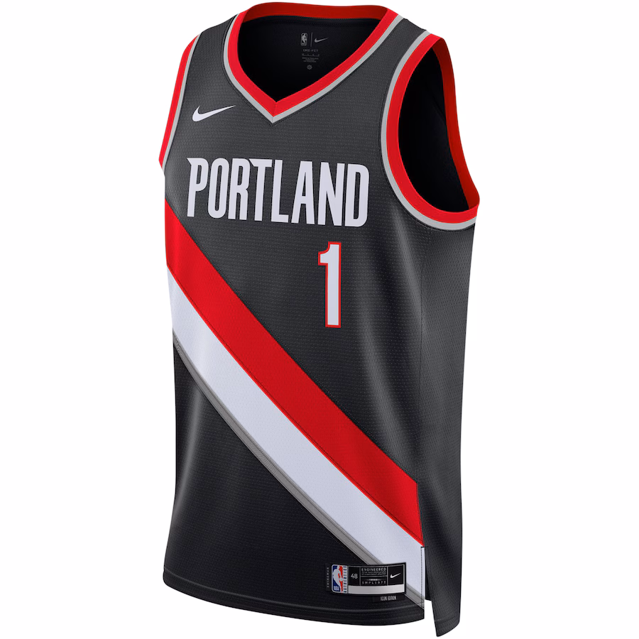 Anfernee Simons, Portland Trail Blazers, Édition icône, Noir