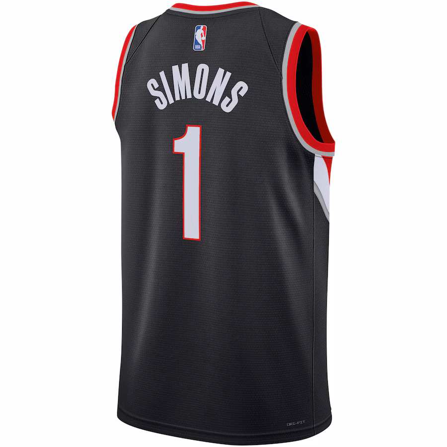 Anfernee Simons, Portland Trail Blazers, Édition icône, Noir
