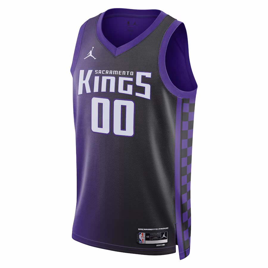 Maglie personalizzate per uomini e donne di Sacramento Kings, Edizione Statement, Viola