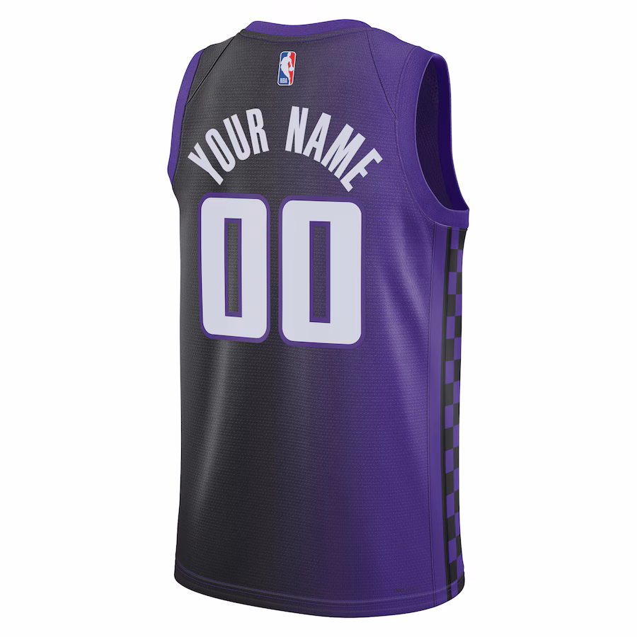 Maglie personalizzate per uomini e donne di Sacramento Kings, Edizione Statement, Viola