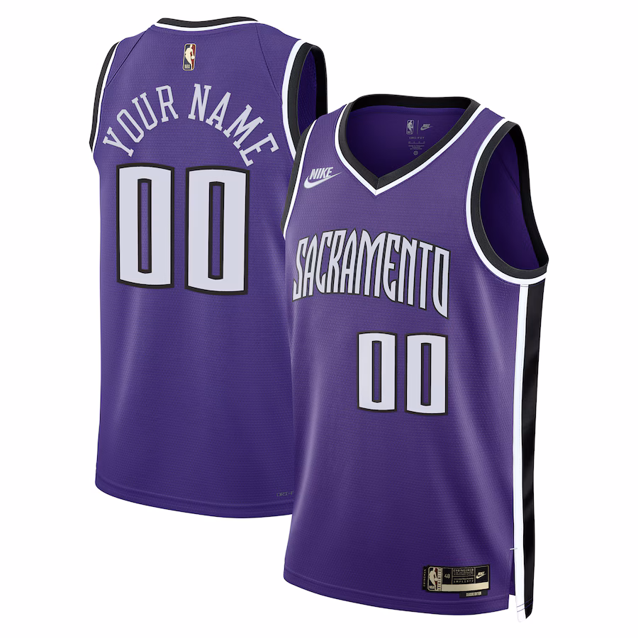 Sacramento Kings Custom Jersey, Classic Edition, Purple