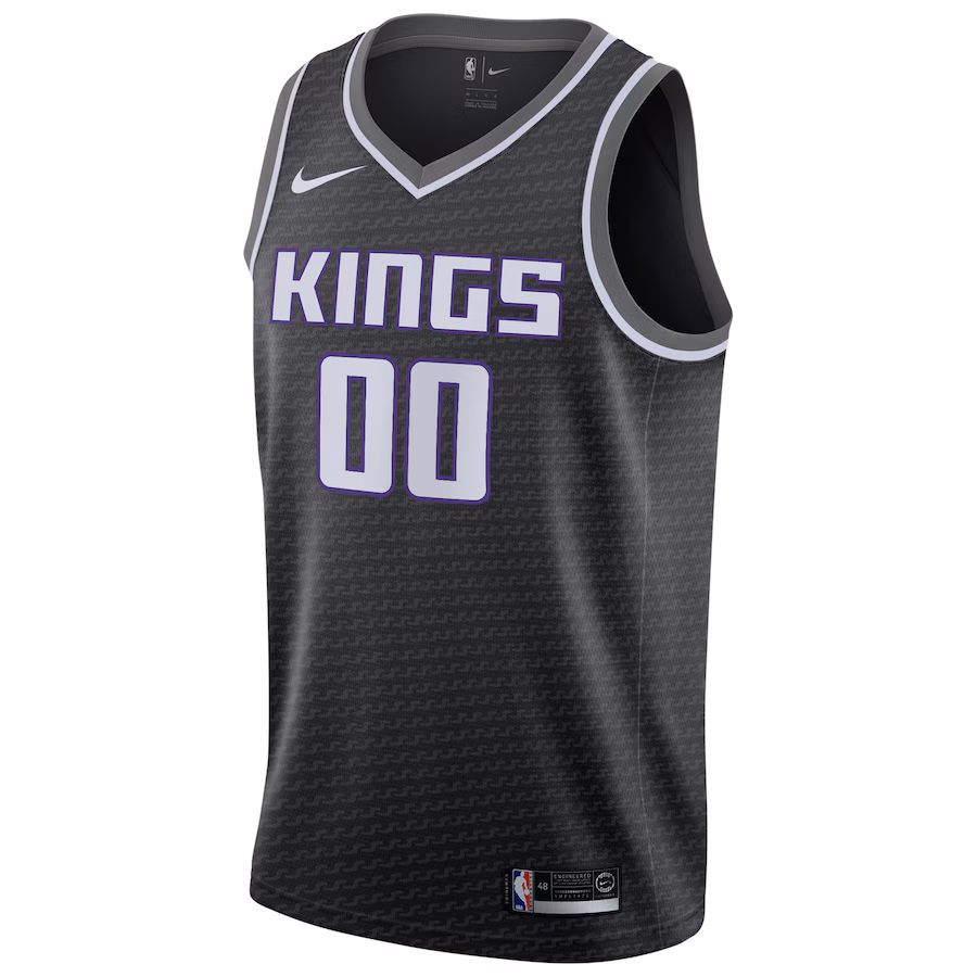 Maglia personalizzata di Sacramento Kings, Edizione Statement, Nero