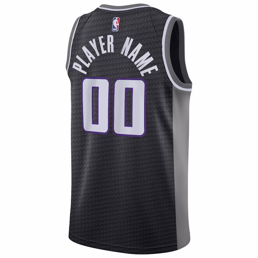 Maglia personalizzata di Sacramento Kings, Edizione Statement, Nero