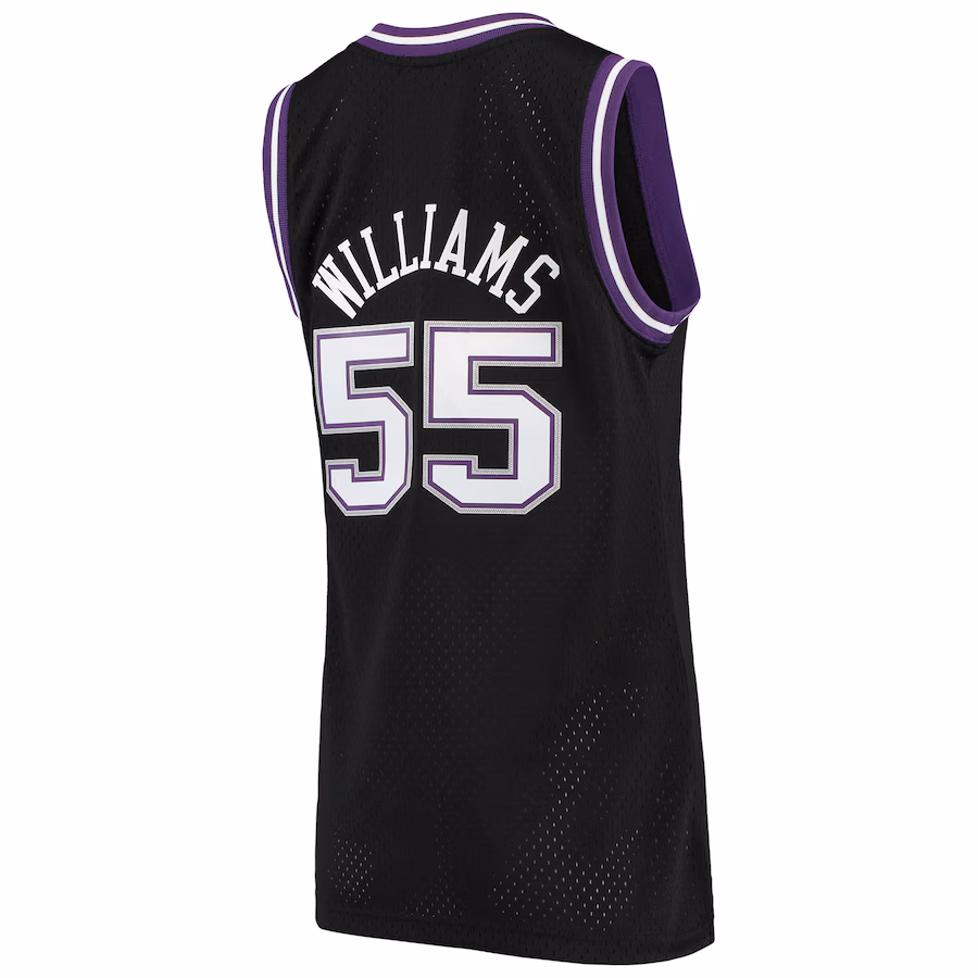Jason Williams, Sacramento Kings, Donna, 2000/01 Hardwood Classics, Nero
