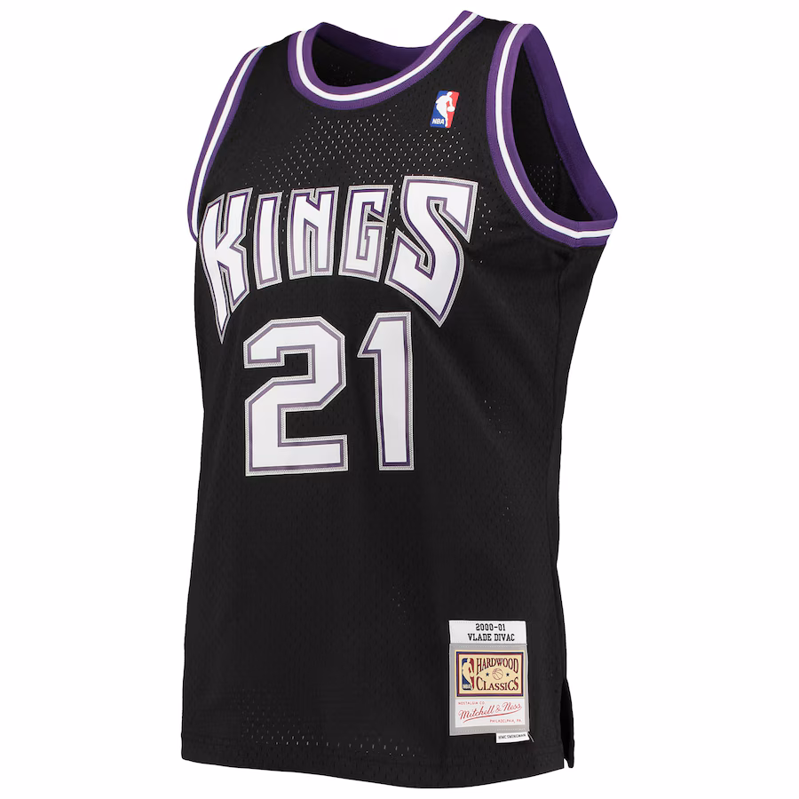 Vlade Divac, Sacramento Kings, 2000/01, Noir