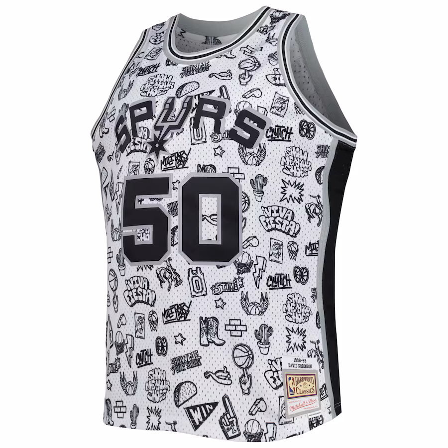 David Robinson, San Antonio Spurs, 1998/99, White