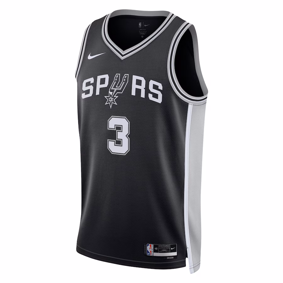 Keldon Johnson, San Antonio Spurs, Unisex Jersey, Icon Edition, Black